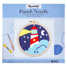 Load image into Gallery viewer, Punch Needle Kit - Lighthouse and Starry Night