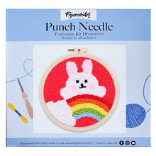 Load image into Gallery viewer, Punch Needle Kit - Rabbit and Rainbow