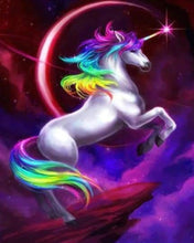 Load image into Gallery viewer, Stamped Cross Stitch Kit - Unicorn and Eclipse
