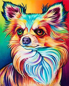 Diamond Painting - Color Dog portrait