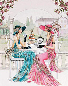 Diamond Painting - Women enjoying Tea