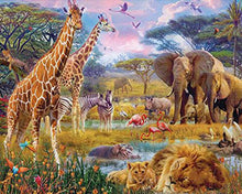 Load image into Gallery viewer, Diamond Painting - Animals in the savannah