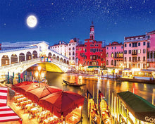 Load image into Gallery viewer, Diamond Painting - River crossing the city center