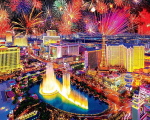 Diamond Painting - Fireworks in Las Vegas