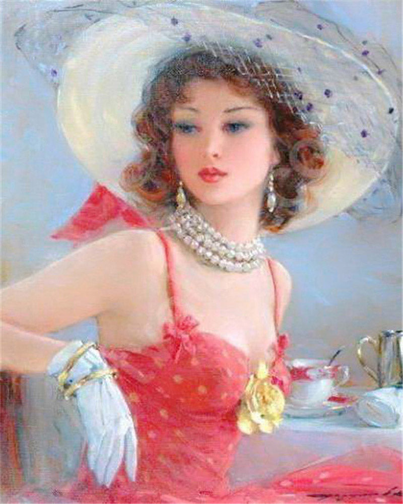 Diamond Painting - Elegant in Red