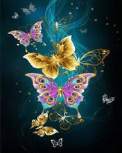 Load image into Gallery viewer, Diamond Painting - Fairy Butterflies in Colours