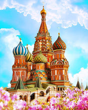 Load image into Gallery viewer, Paint by numbers | St Basil Cathedral | intermediate new arrivals landscapes cities | Figured&#39;Art