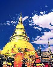Load image into Gallery viewer, Diamond Painting - Chiangmai Temple 40x50cm canvas already framed