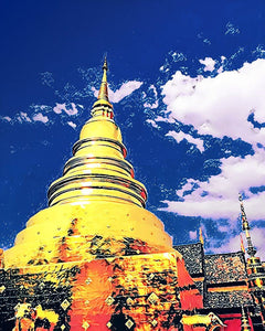 Paint by numbers | Chiangmai Temple | intermediate new arrivals landscapes cities | Figured'Art