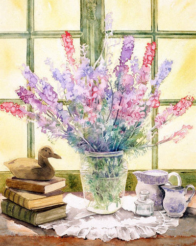 Paint by numbers | Lupine bouquet | flowers intermediate new arrivals | Figured'Art