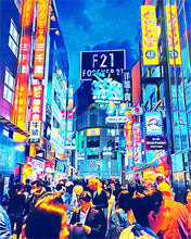Load image into Gallery viewer, Diamond Painting - Tokyo Shibuya 40x50cm canvas already framed