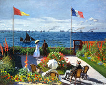 Load image into Gallery viewer, Stamped Cross Stitch Kit - Terrace at Sainte-Addresse - Monet