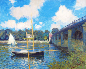 Stamped Cross Stitch Kit - Monet - The Bridge at Argenteuil