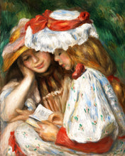 Load image into Gallery viewer, Diamond Painting - Young girls reading - Renoir 40x50cm canvas already framed