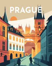 Load image into Gallery viewer, Paint by Numbers - Travel Poster Prague