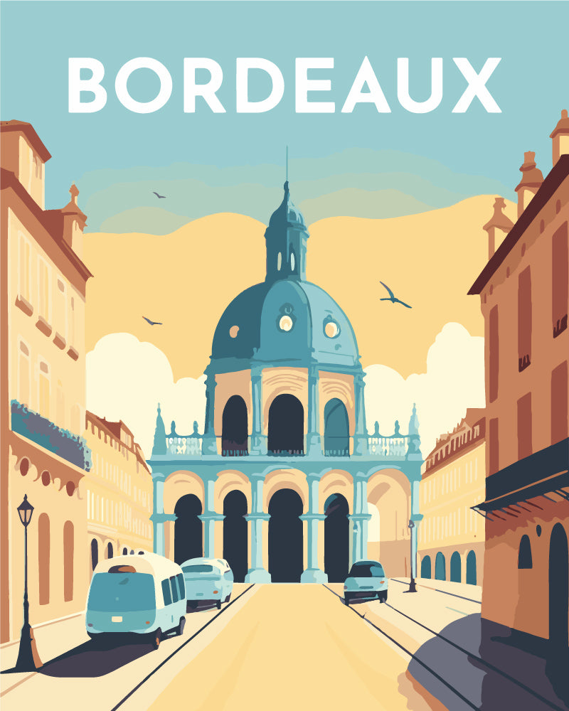 Paint by Numbers - Travel Poster Bordeaux – Figured'Art