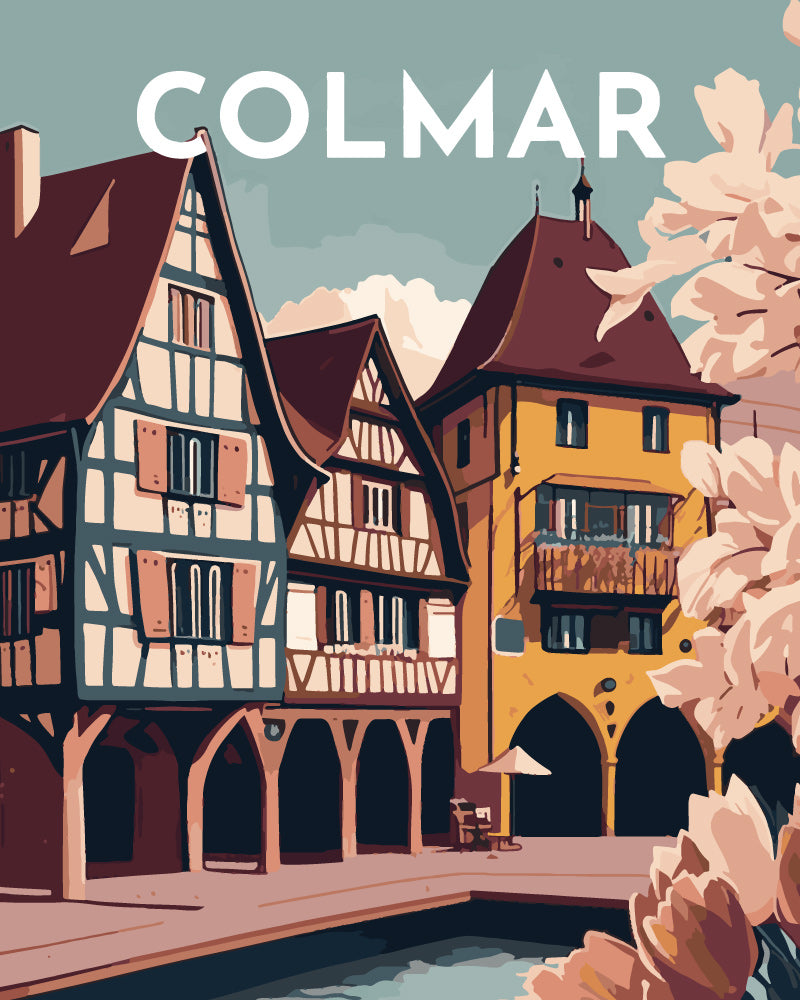 Paint by Numbers - Travel Poster Colmar