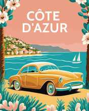 Load image into Gallery viewer, Paint by Numbers - Travel Poster Côte d&#39;Azur