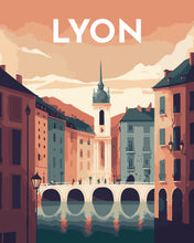 Load image into Gallery viewer, Paint by Numbers - Travel Poster Lyon