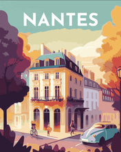 Load image into Gallery viewer, Paint by Numbers - Travel Poster Nantes