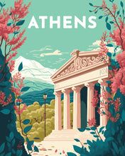 Load image into Gallery viewer, Paint by Numbers - Travel Poster Athens