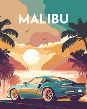 Load image into Gallery viewer, Paint by Numbers - Travel Poster Malibu