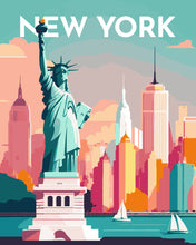 Load image into Gallery viewer, Paint by Numbers - Travel Poster New York