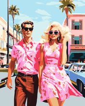 Load image into Gallery viewer, Paint by numbers kit Pink Love Duo Figured'Art UK