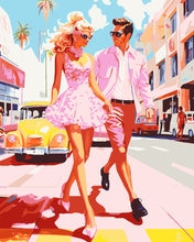 Load image into Gallery viewer, Paint by numbers kit Pink Street Romance Figured&#39;Art UK