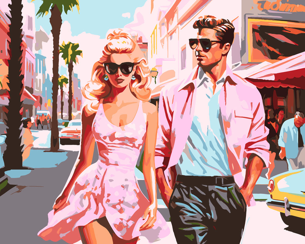 Paint by Numbers - Hollywood Love in Pink – Figured'Art