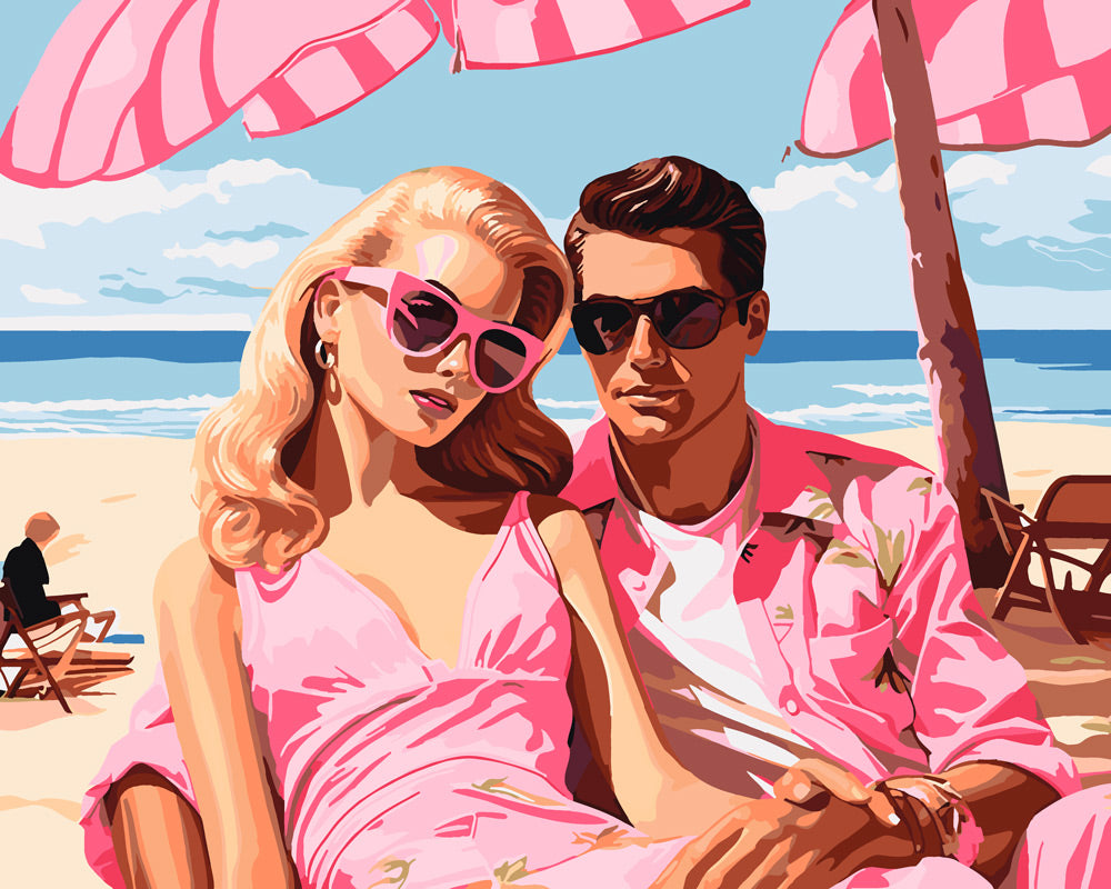 Paint by Numbers - Beachside Sweethearts – Figured'Art
