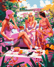 Load image into Gallery viewer, Paint by numbers kit Garden Gossip Girls Figured&#39;Art UK