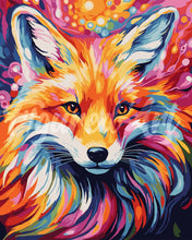 Load image into Gallery viewer, Paint by numbers kit Colourful Abstract Fox Figured&#39;Art UK