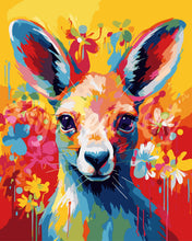 Load image into Gallery viewer, Paint by numbers kit Colourful Abstract Kangaroo Figured&#39;Art UK