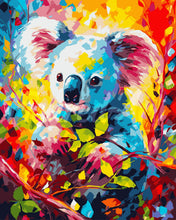 Load image into Gallery viewer, Paint by numbers kit Colourful Abstract Koala Figured&#39;Art UK