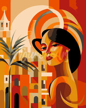 Load image into Gallery viewer, Paint by numbers kit for adults Art Deco Woman in Cuba Figured&#39;Art UK