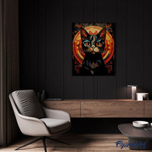 Load image into Gallery viewer, Art Deco Black Cat