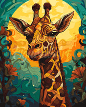 Load image into Gallery viewer, Paint by numbers kit for adults Giraffe Art Deco Figured&#39;Art UK