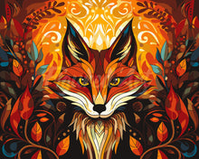 Load image into Gallery viewer, Paint by numbers kit for adults Fox Art Deco Figured&#39;Art UK