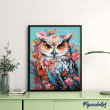 Load image into Gallery viewer, Colourful Owl in Bloom