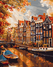 Load image into Gallery viewer, Paint by numbers kit for adults Sunshine in Amsterdam Figured&#39;Art UK