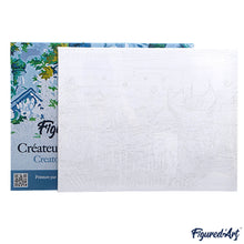 Load image into Gallery viewer, paint by numbers | Santorini Blue White | cities intermediate | FiguredArt