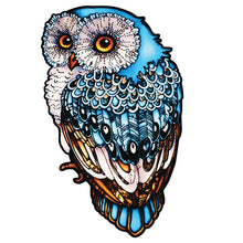 Load image into Gallery viewer, Wooden Puzzle - Blue Owl