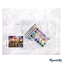 Load image into Gallery viewer, paint by numbers | Frog returning from shopping | animals easy frogs | FiguredArt