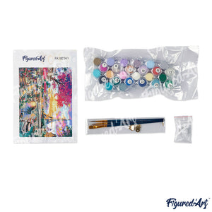 paint by numbers | Colorful Lavender | flowers intermediate | FiguredArt