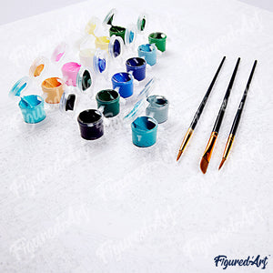 paint by numbers | colorful peonies | new arrivals flowers easy | FiguredArt