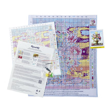Load image into Gallery viewer, Stamped Cross Stitch Kit - Cat Pop Art