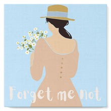 Load image into Gallery viewer, Mini Paint by numbers Forget me not 20x20cm already framed