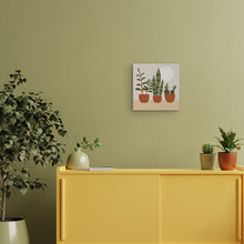 Load image into Gallery viewer, Mini Paint by numbers Three plant pots 20x20cm already framed