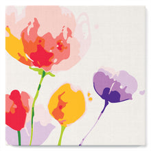 Load image into Gallery viewer, Mini Paint by numbers Colourful Flowers 20x20cm already framed